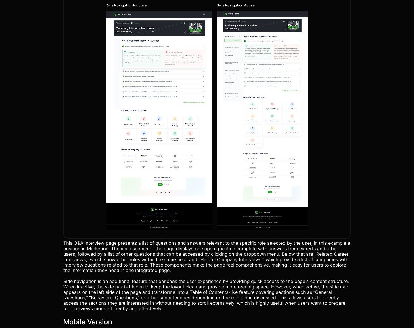 MockQuestions case study visual