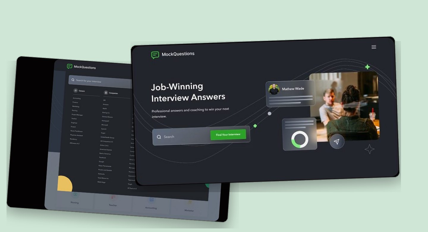 MockQuestions hero mockup